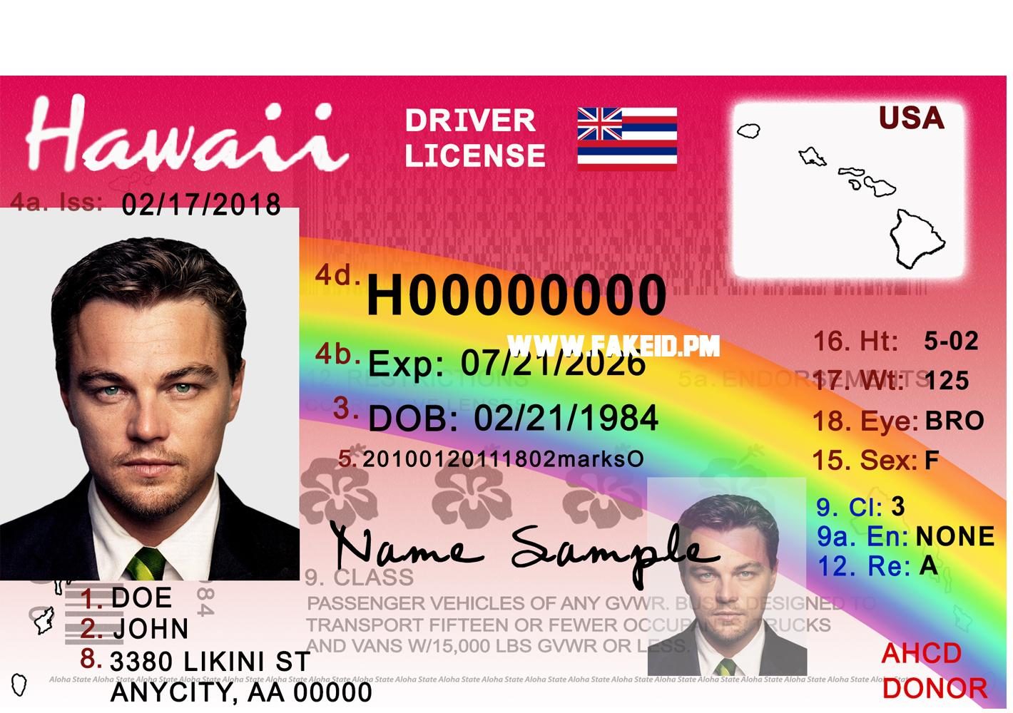 Hawaii Fake Driver License - Fake Id Online | Buy Best Fake IDS