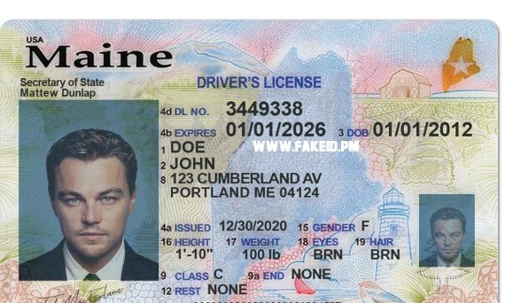 Maine Fake Driver License - Buy Fake Id | Best Scannable Fake ID Online