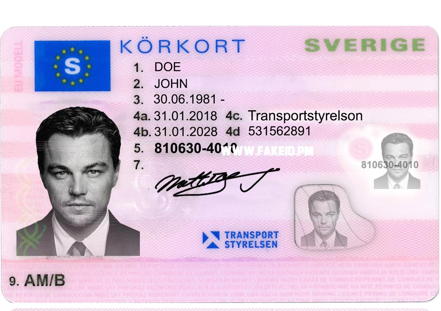 Sweden Fake Driver License - Fake Id Online | Buy Best Fake IDS