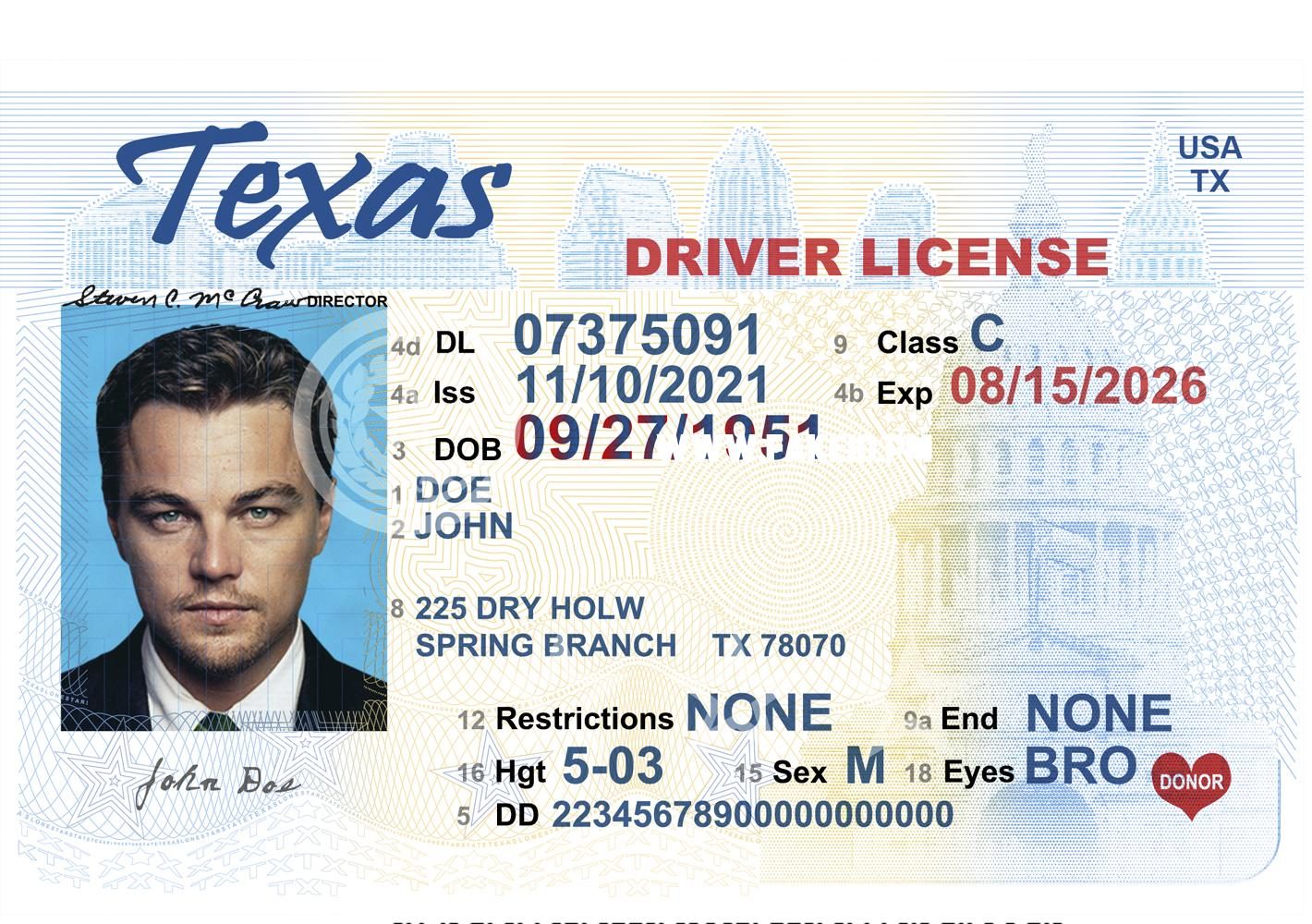 Texas Fake Driver License - Fake Id Online | Buy Best Fake IDS