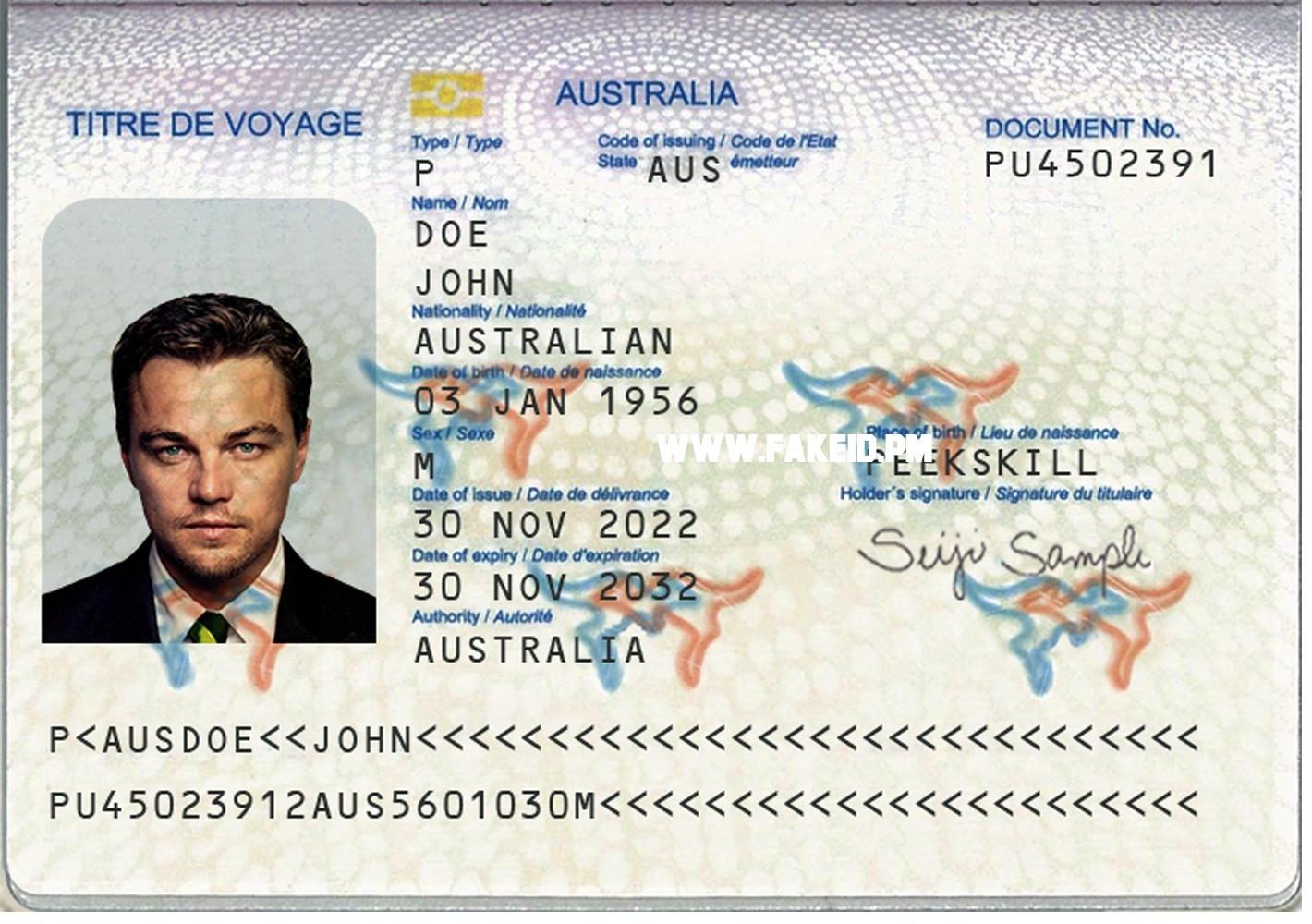 Australia Fake Passport V1 - Fake Id Online | Buy Best Fake IDS