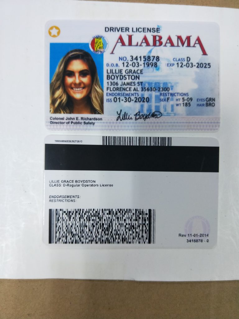 Alabama Fake Id Online