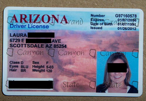 Arizona Scannable Fake Id Charges