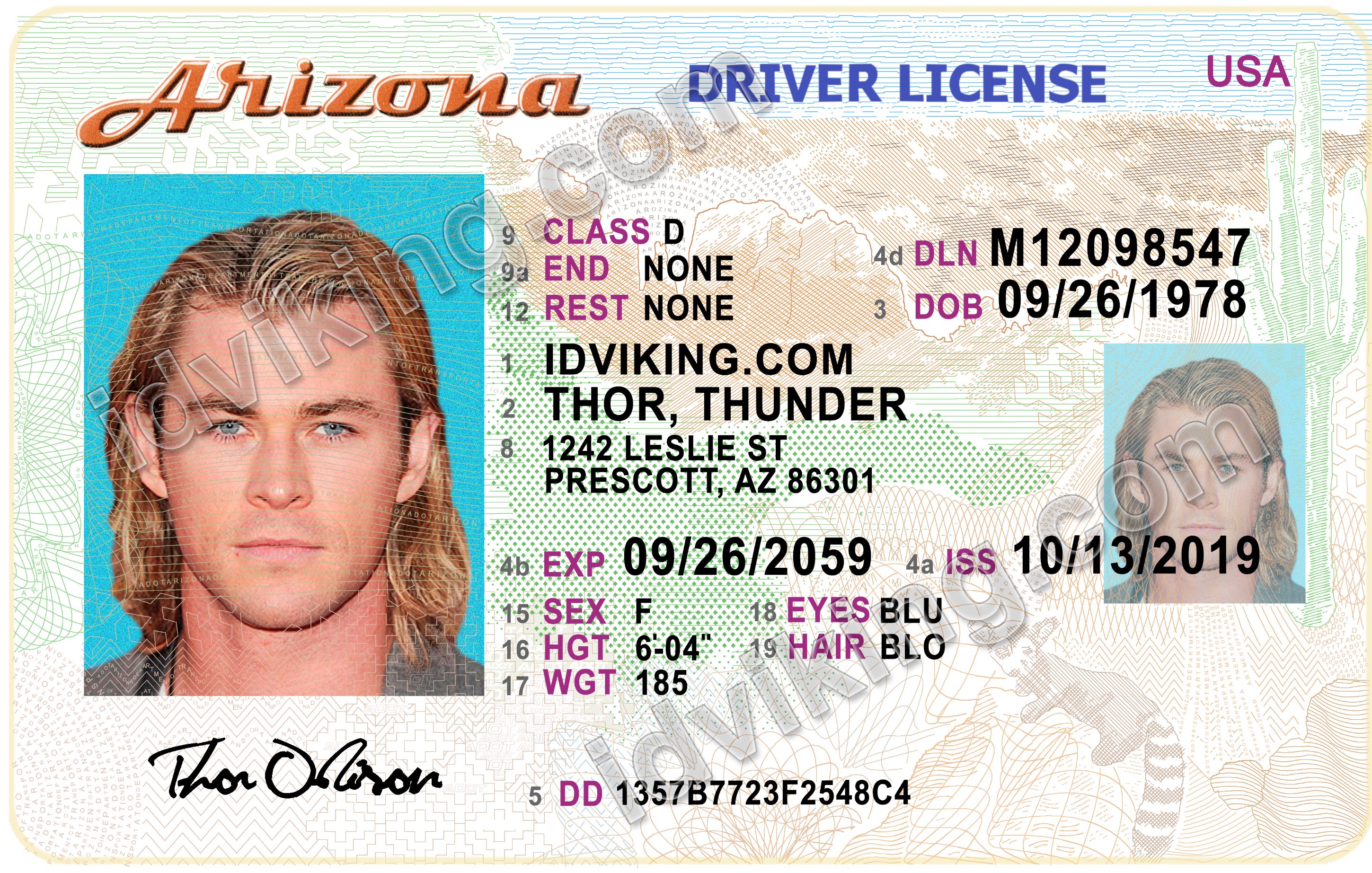 Arizona Scannable Fake Id Generator