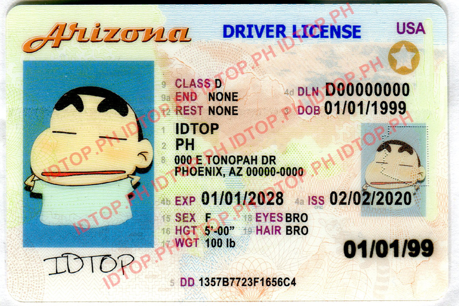 Arizona Scannable fake id