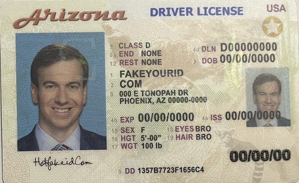 Arizona Scannable fake id