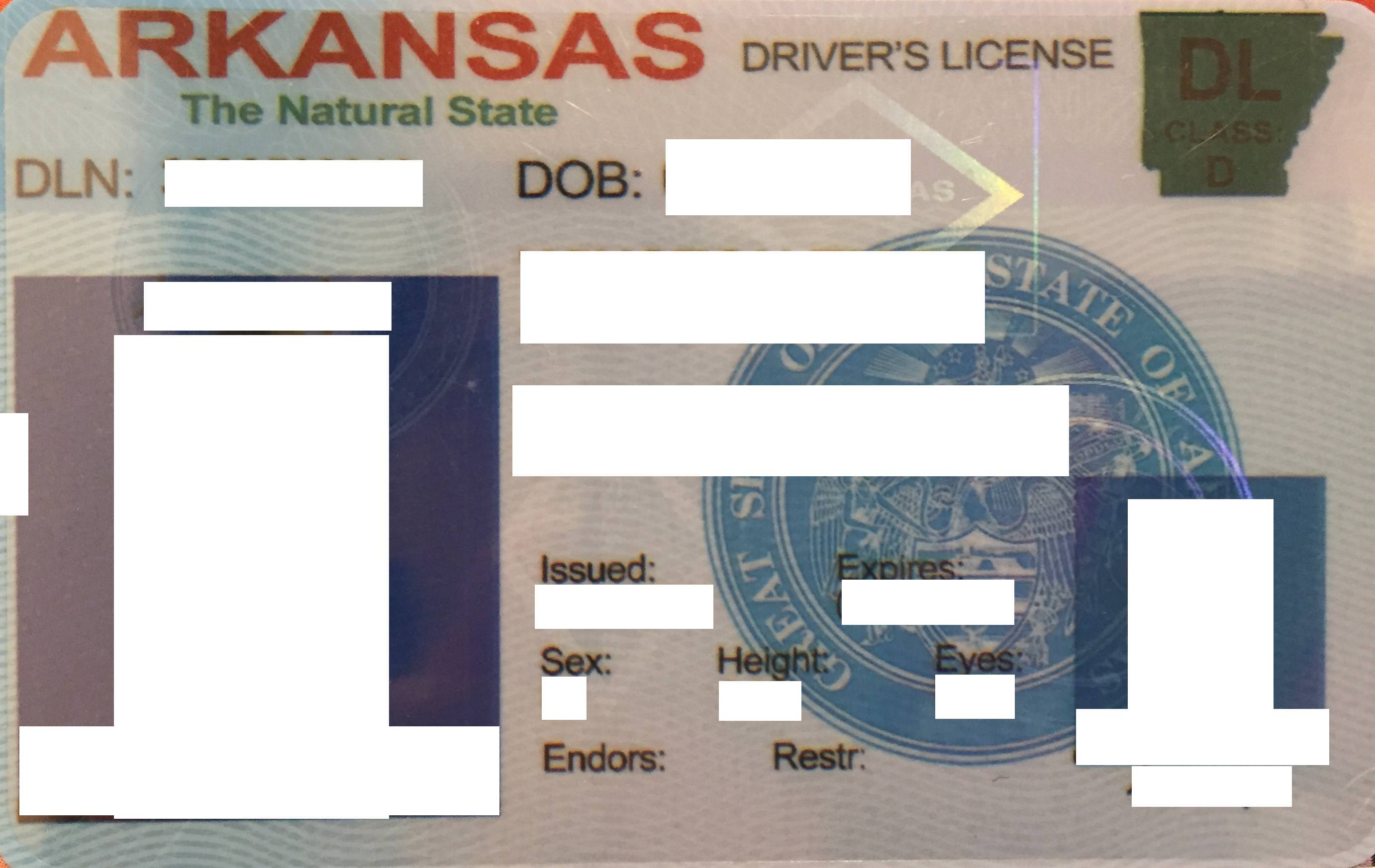 Arkansas fake id