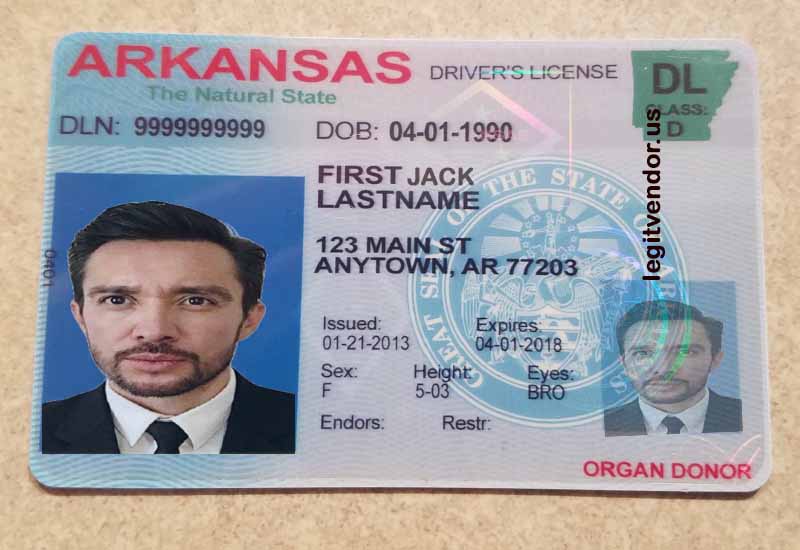 Arkansas Scannable Fake Id Generator