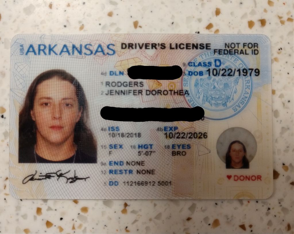 Arkansas Scannable fake id