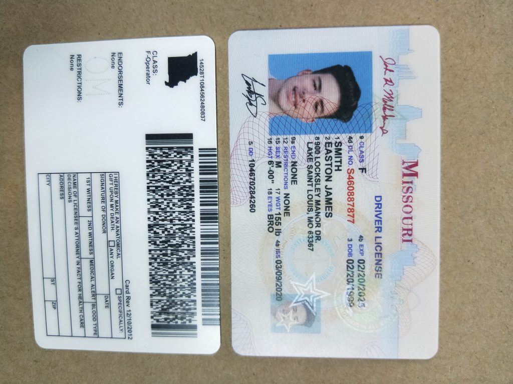 Best Missouri Scannable Fake Id