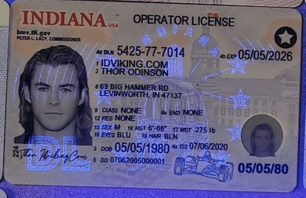 Buy Indiana Scannable Fake Id