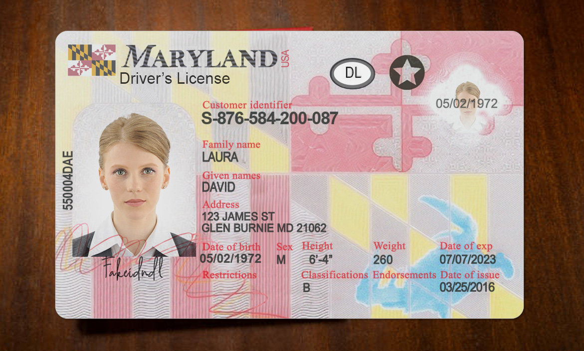 Buy Maryland Fake Id