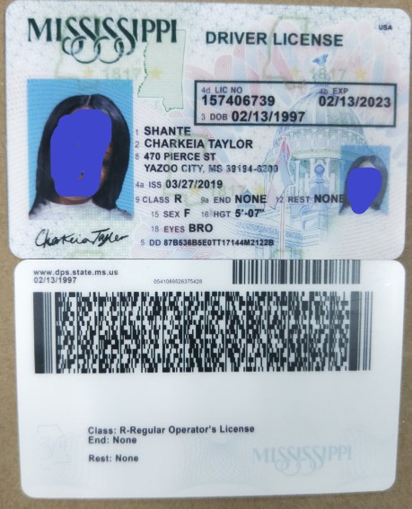 Buy Mississippi Scannable Fake Id