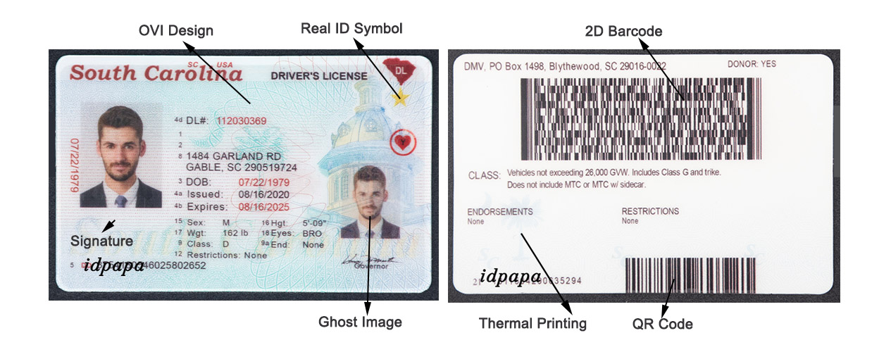 Buy South Carolina Scannable Fake Id