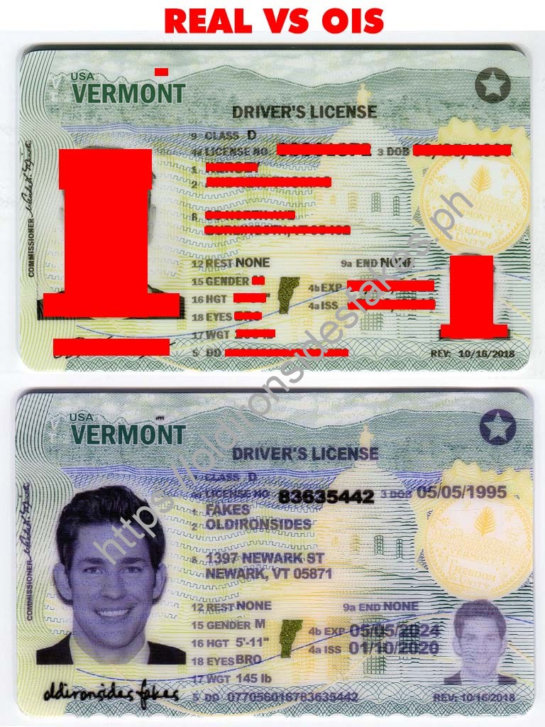 Buy Vermont Scannable Fake Id