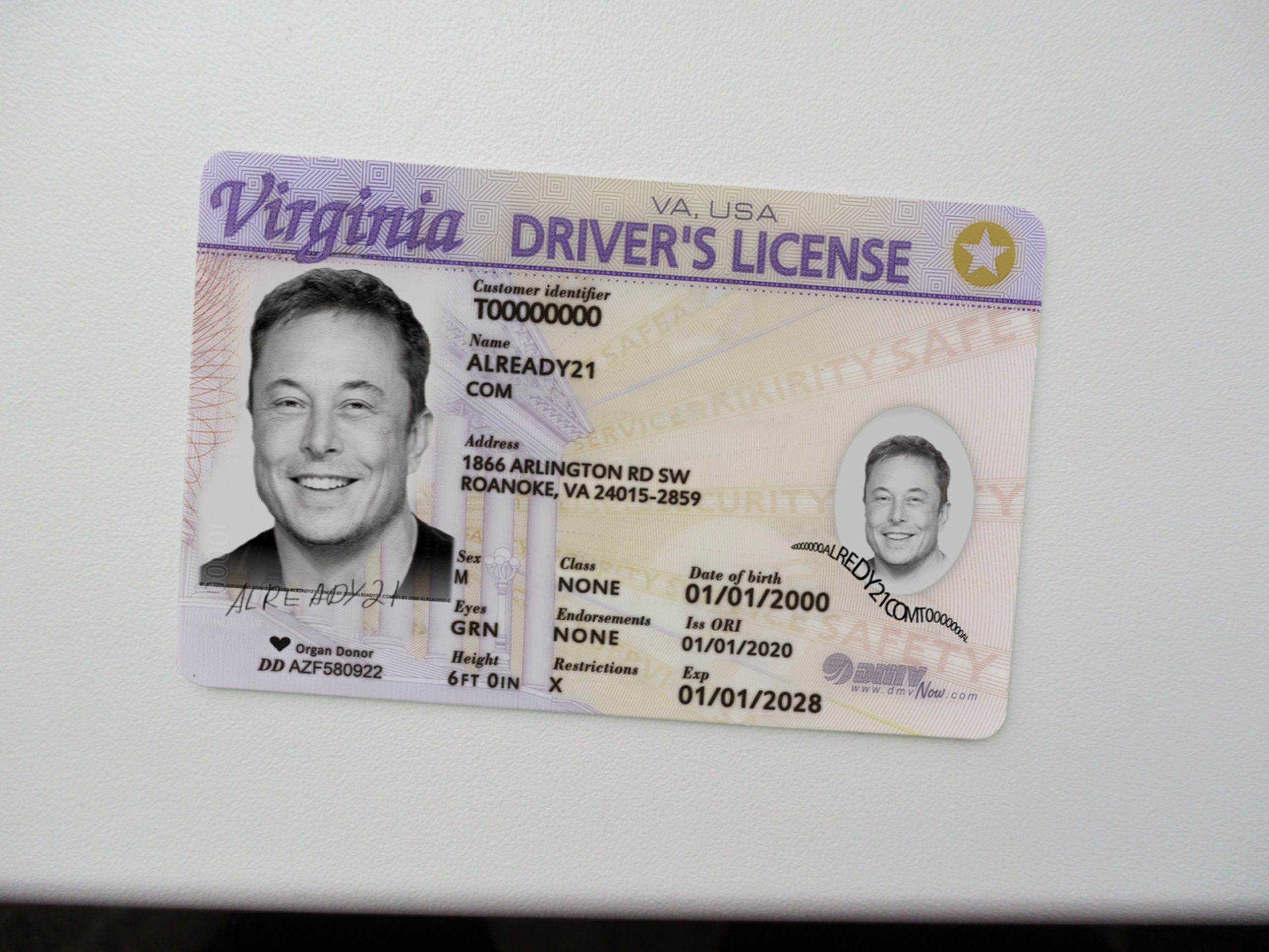 Buy Virginia Scannable Fake Id