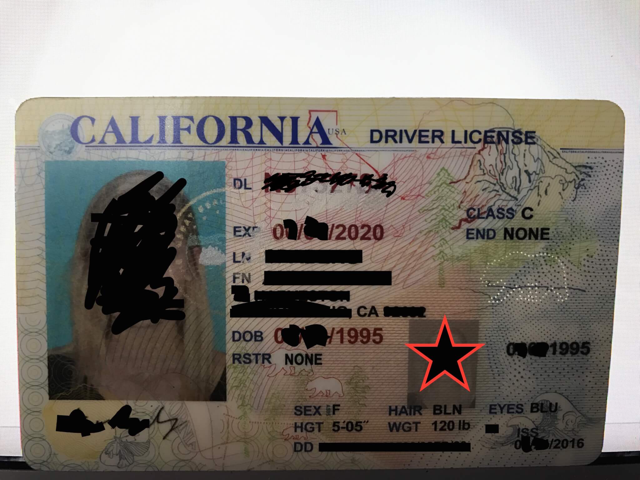 California Scannable Fake Id Front And Back