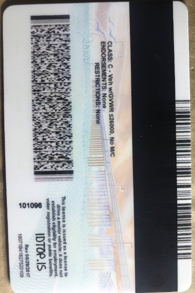 California Scannable Fake Id Front And Back