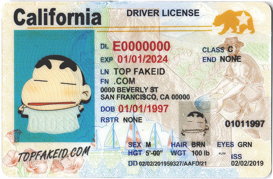 California Scannable Fake Id Front And Back