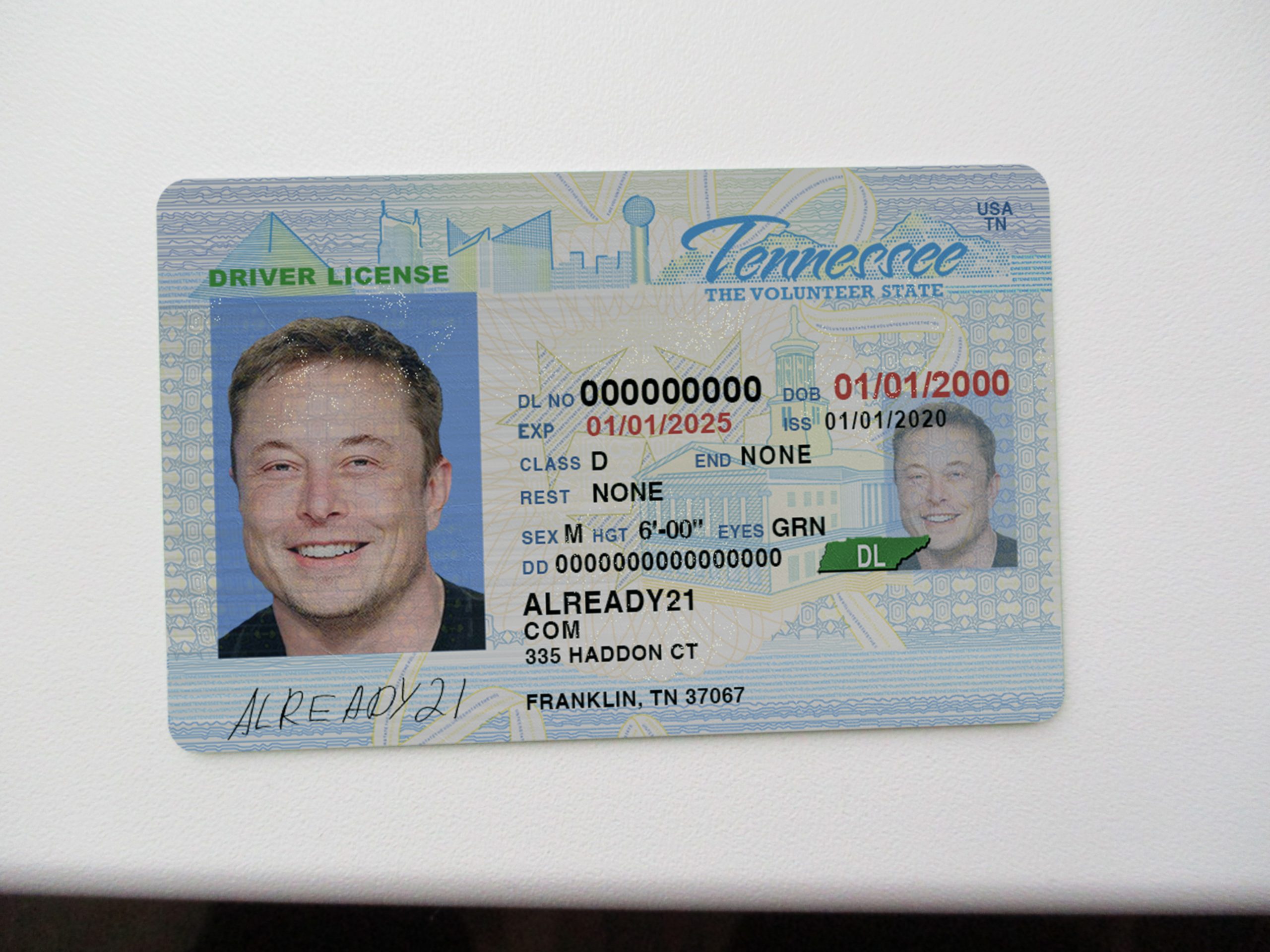 Cheap Tennessee Scannable Fake Id