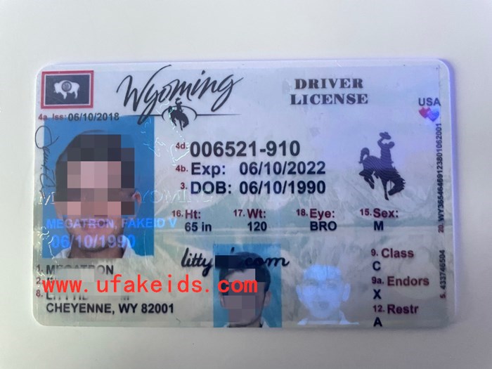 Cheap Wyoming Scannable Fake Id