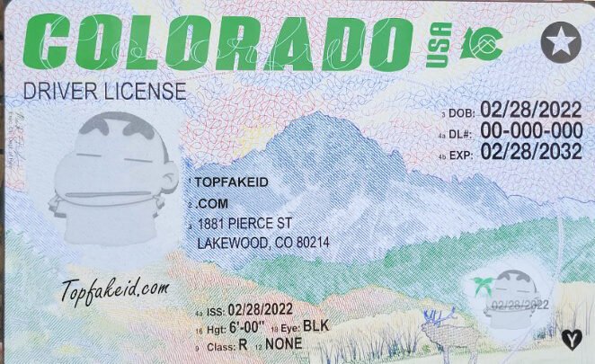 Colorado Scannable Fake Id Front And Back