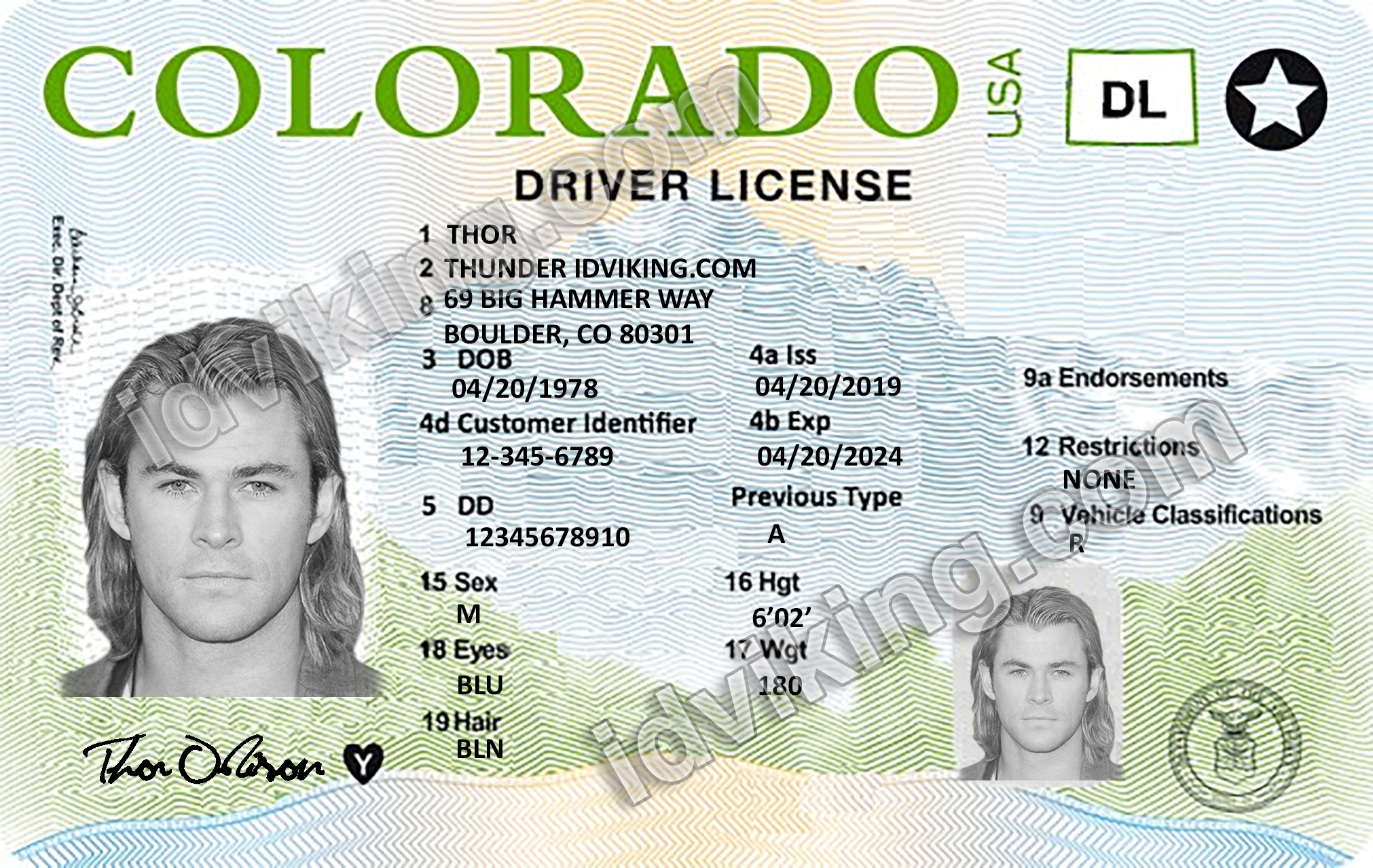 Colorado Scannable fake id