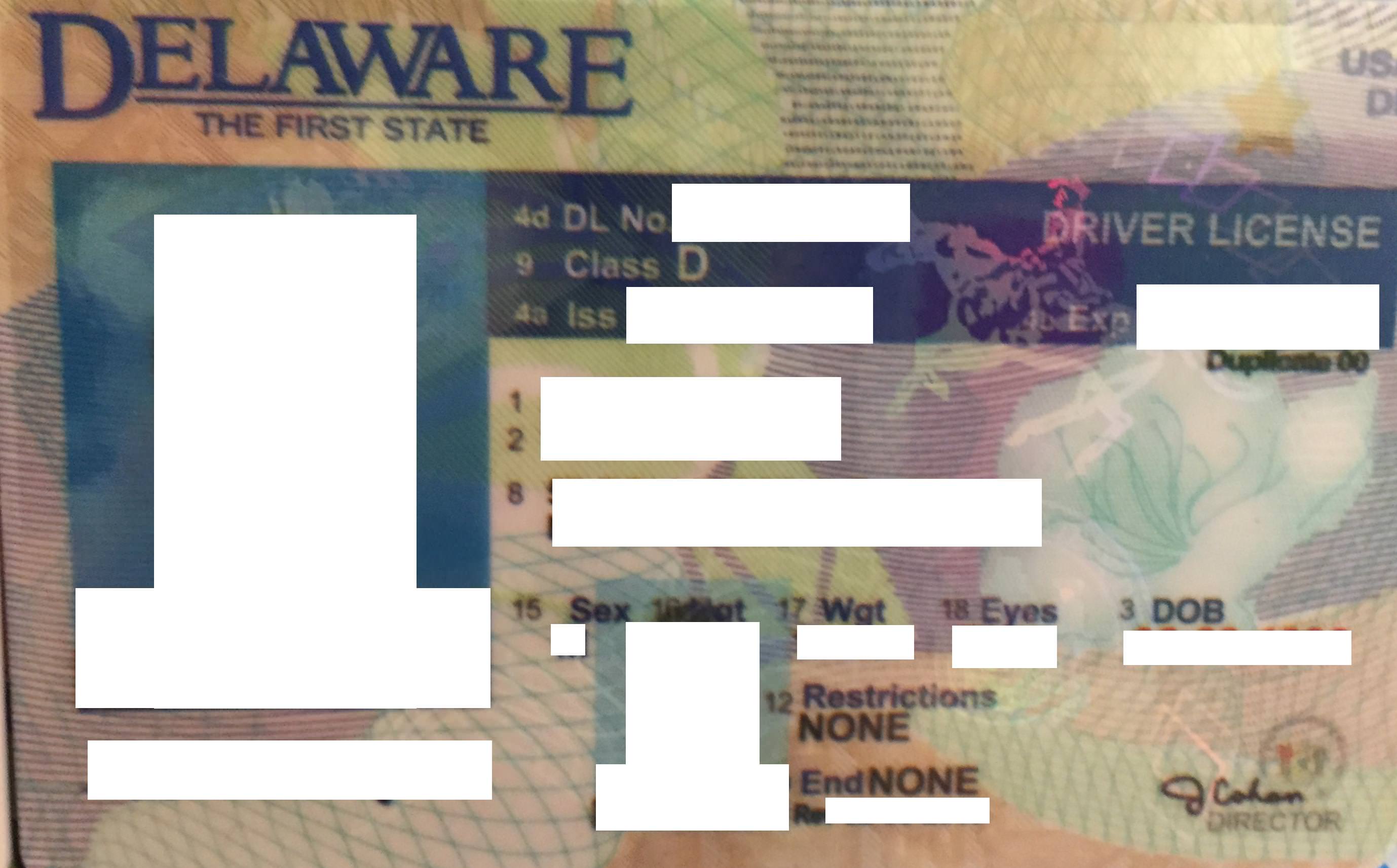 Delaware Scannable Fake Id Front And Back