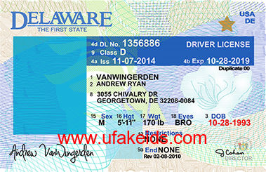 Delaware Scannable Fake Id Generator