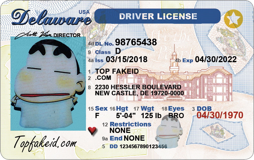 Delaware Scannable Fake Id Generator