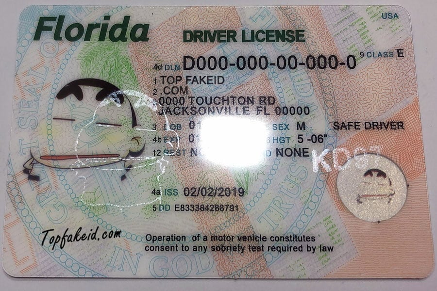 Florida Scannable Fake Id Front And Back