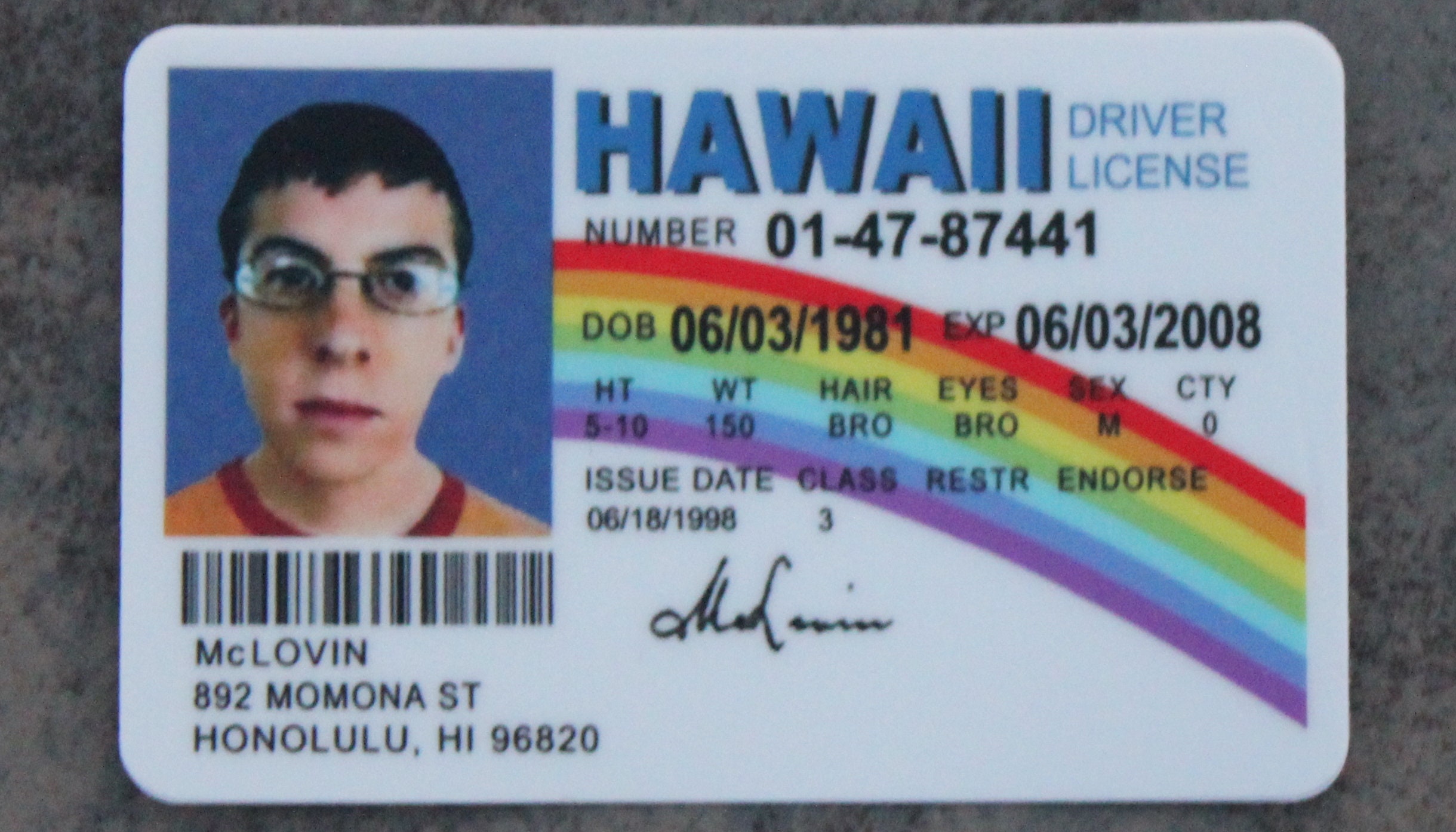 Hawaii Fake Id Front And Back