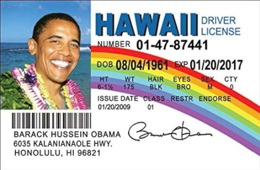 hawaiian fake id