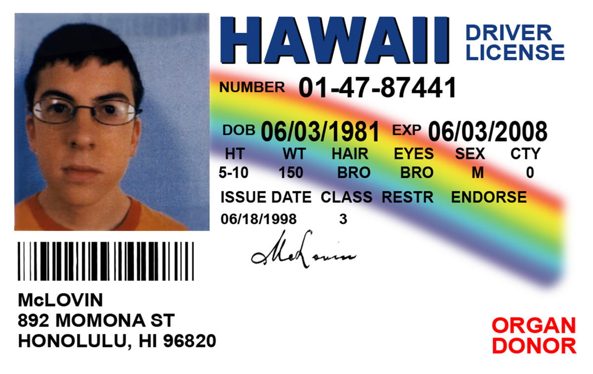 hawaiian fake id