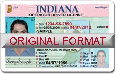 Indiana Scannable fake id