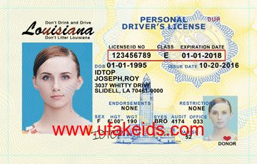 Louisiana Fake Id Front And Back