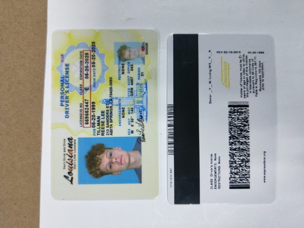 Louisiana fake id