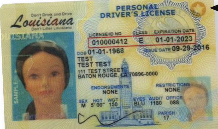 Louisiana Scannable fake id