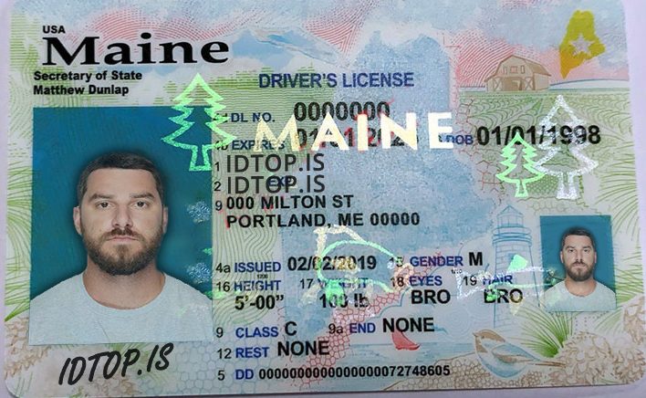 Maine Scannable fake id