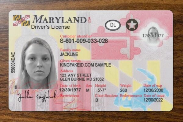 Maryland Scannable Fake Id Generator