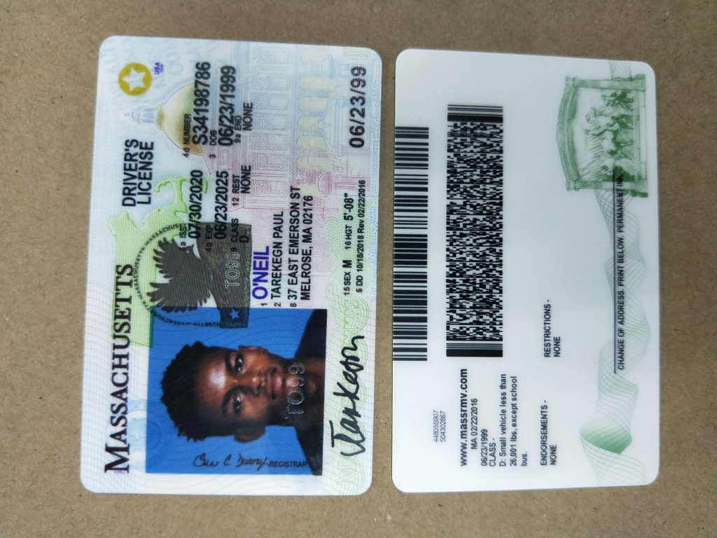 Massachusetts Fake Id Front And Back
