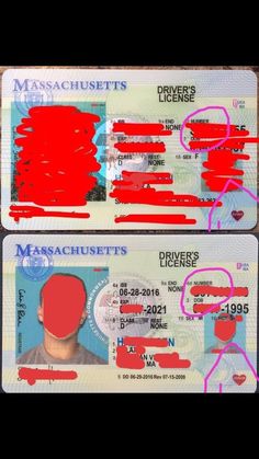 Massachusetts Scannable fake id