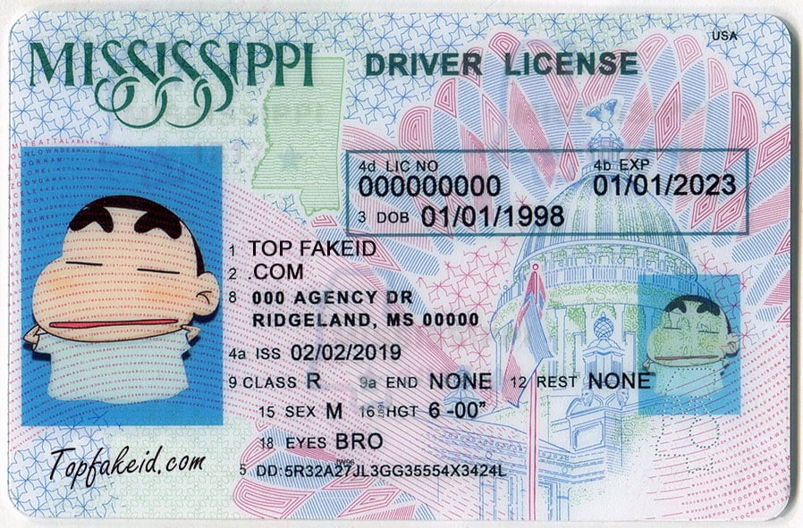 Mississippi Fake Id Front And Back