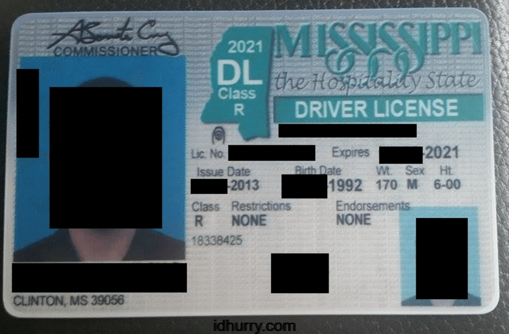 Mississippi Scannable fake id