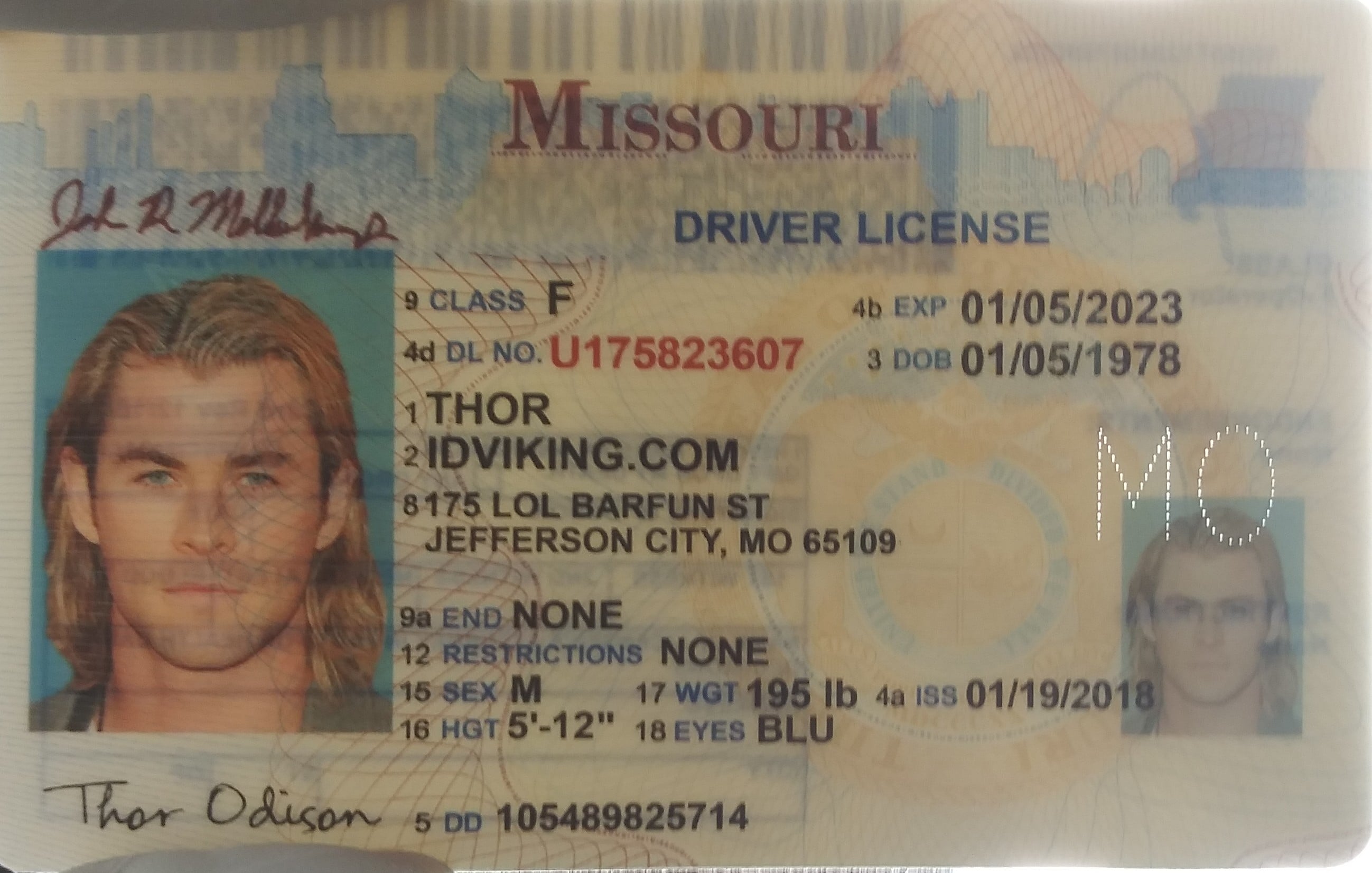 Missouri Fake Id Templates