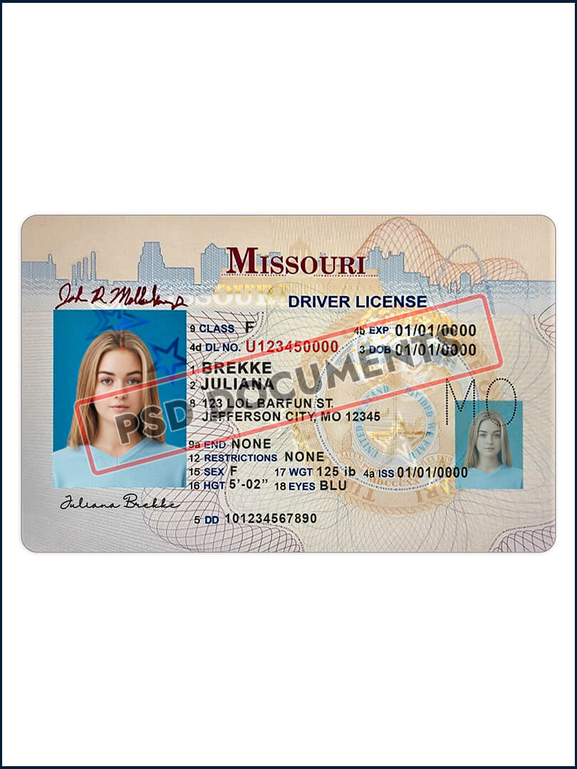 Missouri Fake Id Templates