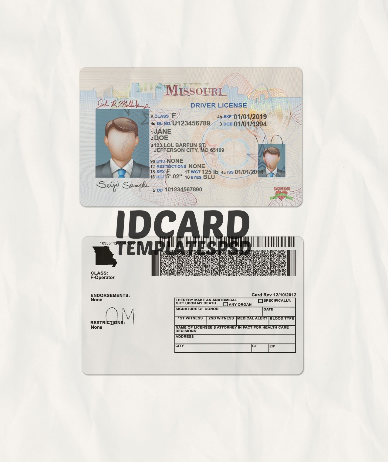 Missouri Fake Id Templates