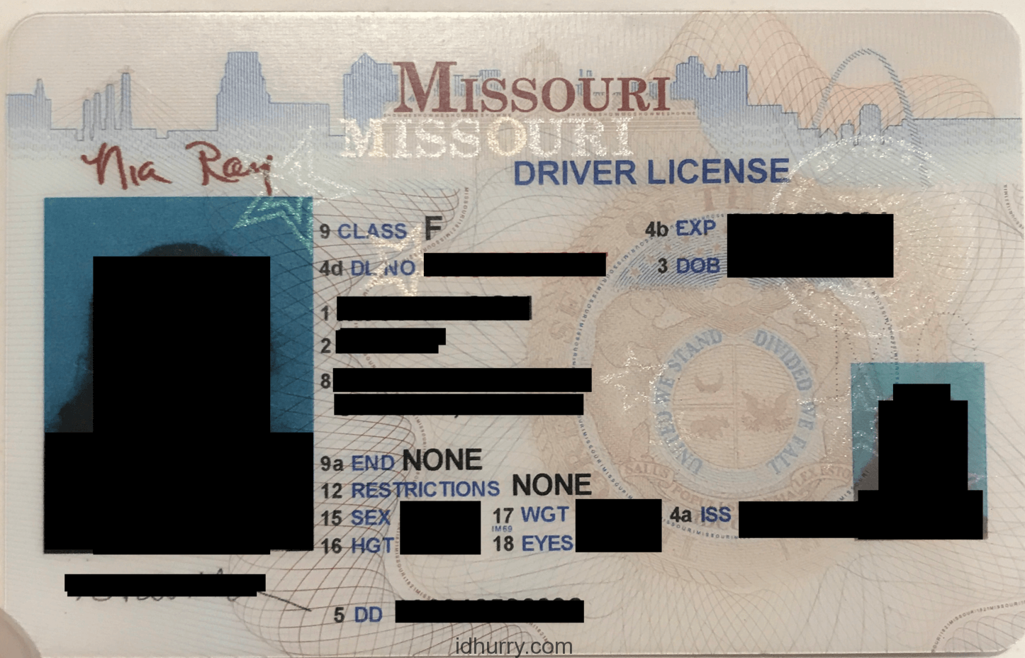 Missouri Scannable Fake Id Maker