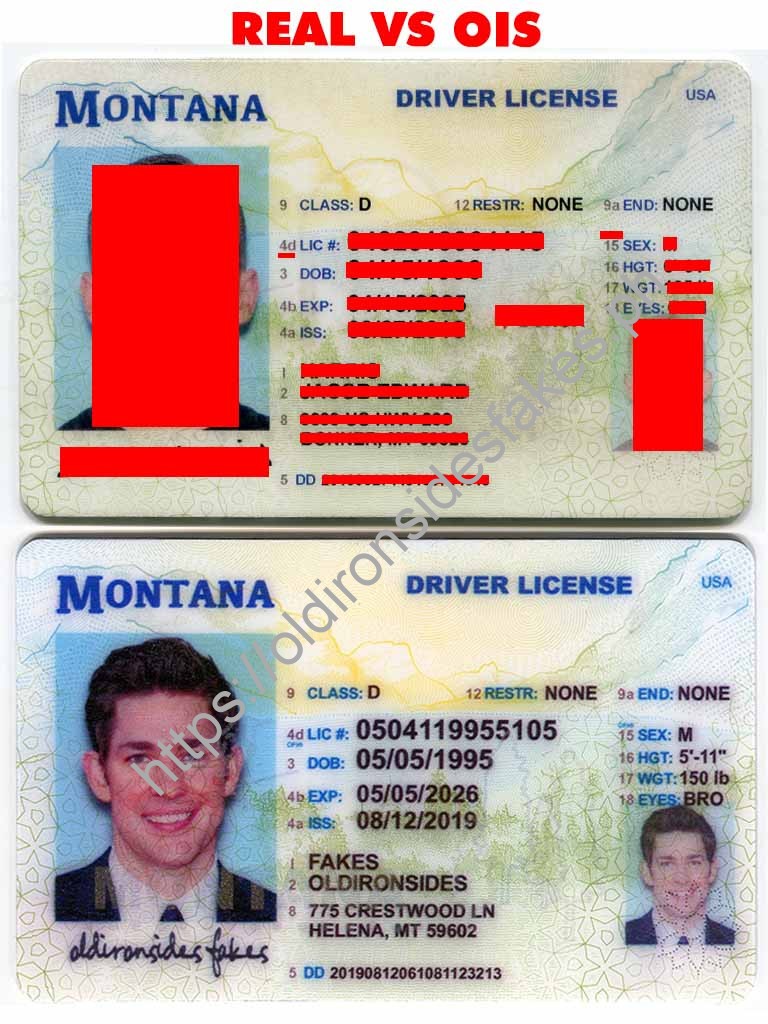 Montana Fake Id Front And Back