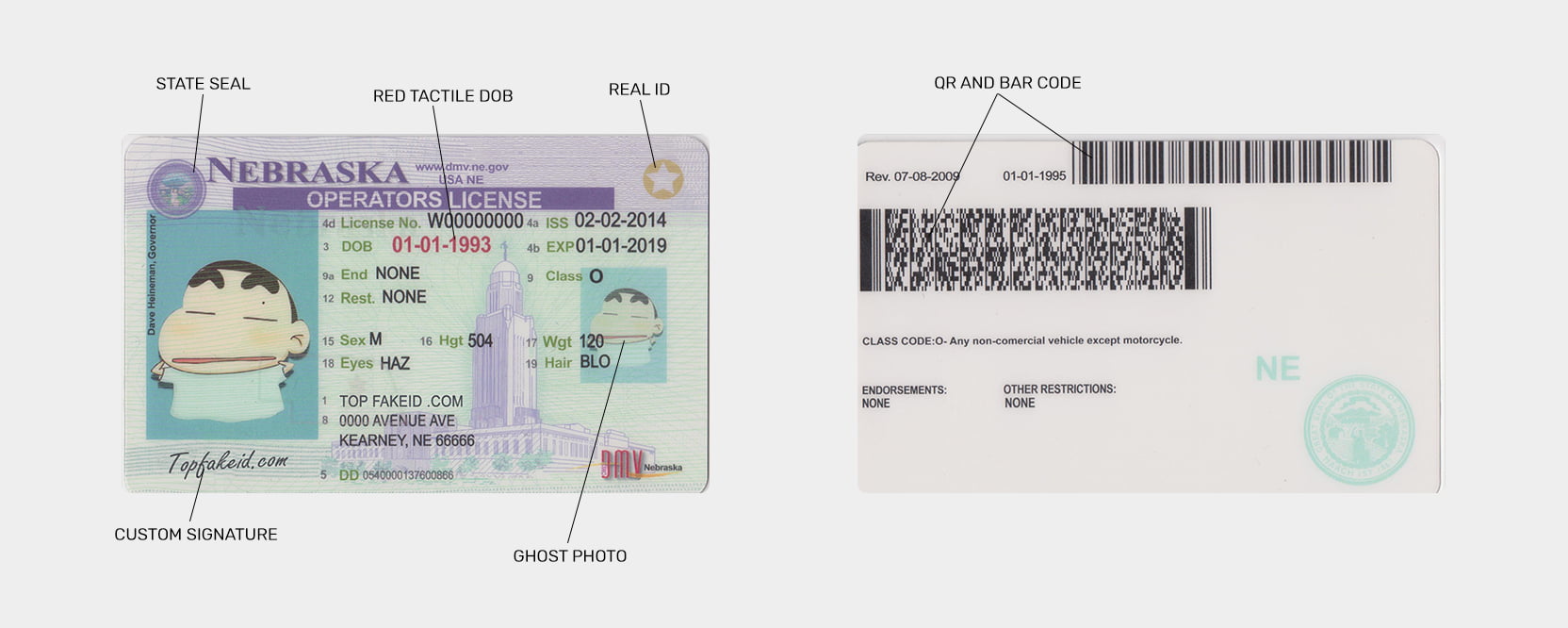 Nebraska Fake Id Templates